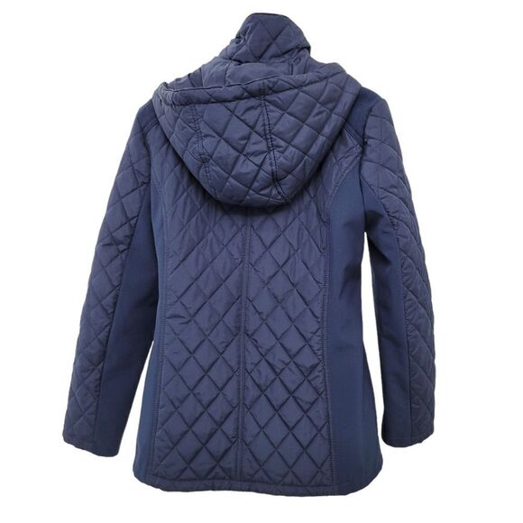 Ellen Tracy Navy Quilted Jacket - Picture 3 of 8